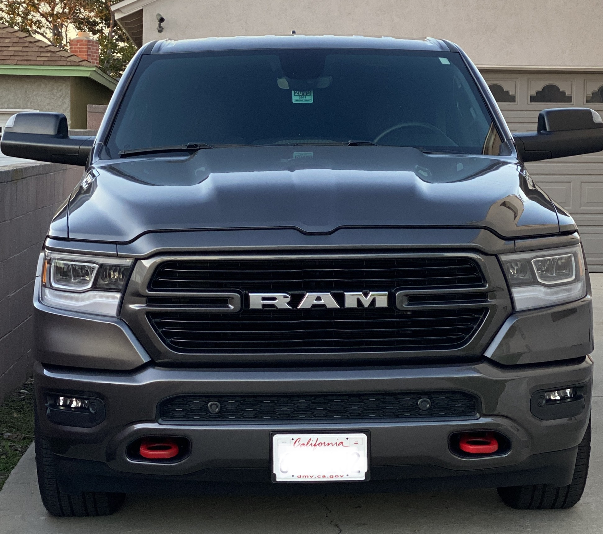 Red Tow Hooks and Brake Calipers