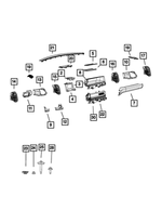 5YM771U6AI - Interior Trim: Instrument Panel Glove Box for Ram: 1500 Image 5YM771U6AI - Interior Trim: Instrument Panel Glove Box for Ram: 1500 Image