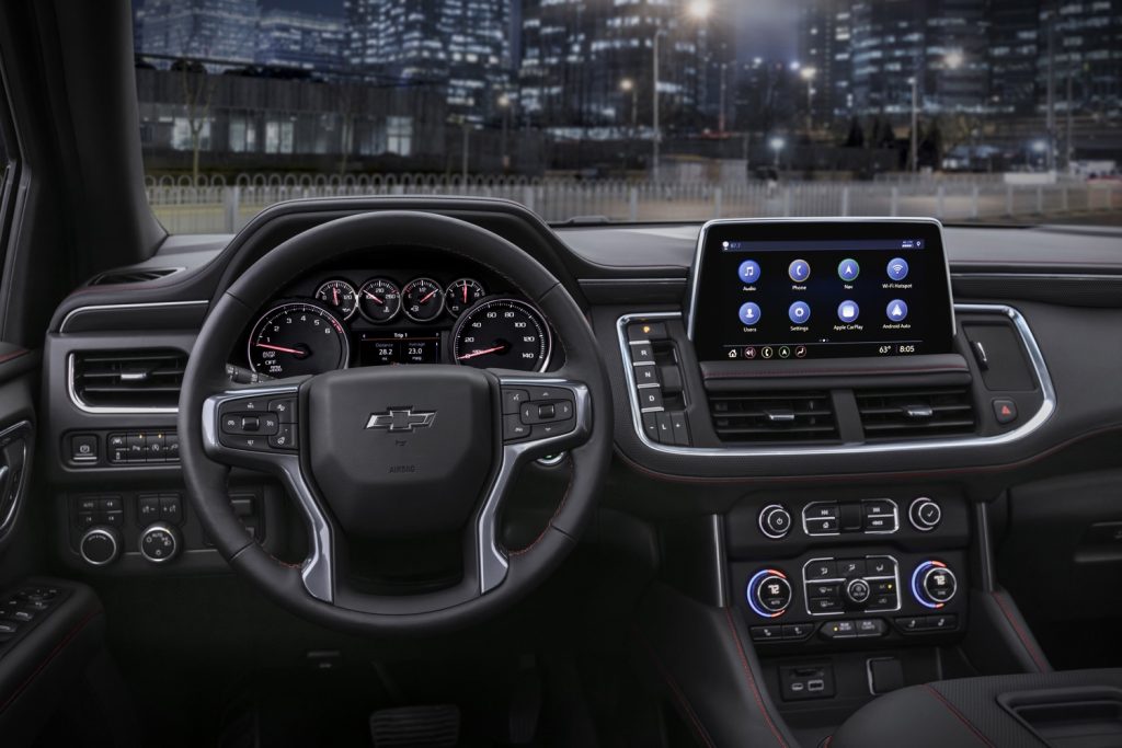 2021-Chevrolet-Tahoe-RST-Interior-003-steering-wheel-gauge-cluster-center-stack-infotainment-screen-1024x683.jpg
