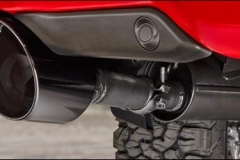 Black Mopar accessories exhaust with 5 inch tips