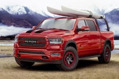 Flame red 2019 Ram 1500 Big Horn with Mopar Accessories