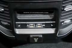 2019 Ram Laramie Black rear USB ports and heated rear seats